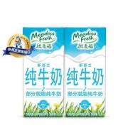 京东PLUS会员：纽麦福 高钙部分脱脂纯牛奶 1L*2盒