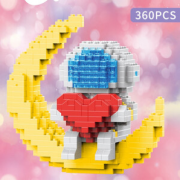 迷你可爱！HUIQIBAO TOYS 汇奇宝 月亮宇航员手捧爱心 360颗粒