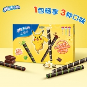 亿滋 奥利奥 皮卡丘宝可梦巧脆卷 3联包x3件/共495g