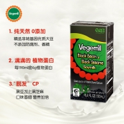 韩国进口 Vegemil 倍吉美尔 黑豆黑芝麻浓香豆奶 190mlx16盒