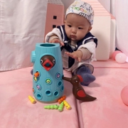 宝宝益智啄木鸟捉虫婴儿玩具