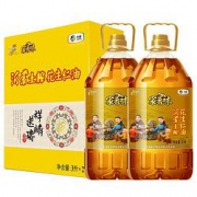 福临门 家香味 沂蒙土榨 花生仁油 3L*2桶 *2件