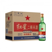 红星二锅头 52度 清香型纯粮白酒  500ml*12瓶 整箱装