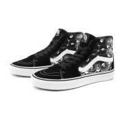 7日0点：Vans 范斯 SK8-Hi VN0A32QGD9S 骷髅腰果花 男女款高帮休闲鞋