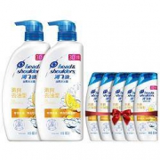 Head & Shoulders 海飞丝 清爽去油型去屑洗发露 680ml*2（赠旅行装80ml*5）