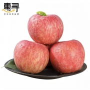 京东极速版：惠寻 山东烟台 栖霞红富士 苹果 单果果径75-80mm  2斤