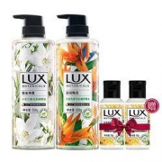 LUX 力士 植萃精油香氛沐浴露套装 (小苍兰550g+天堂鸟550g+忍冬花50g*2)