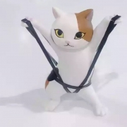 华迪仕 跳舞猫手办动漫装饰摆件 3个装