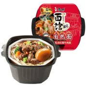 Q弹面条！康师傅 速达面馆自热面 红烧牛肉味 520g