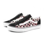 16日0点：Vans 范斯 红黑白棋盘格 低帮运动鞋