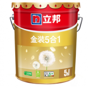 超低VOC！立邦 金装净味五合一 油漆涂料内墙乳胶漆 墙面漆 18L