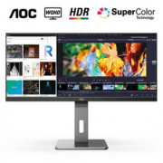 0点开始！AOC 冠捷 U34P2 34英寸显示器（3440×1440、75Hz、2ms、98I-P3）