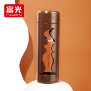 京东极速版：FUGUANG 富光 双层玻璃杯 400ml 三色可选