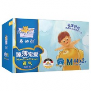 柔软干爽 、plus会员！Teddy Bear 泰迪熊 臻薄透气纸尿裤 M88片