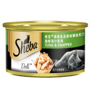 PLUS会员！Sheba 希宝 汤汁系列 吞拿鱼鲷鱼味+ 美士 成猫无谷猫粮 85g