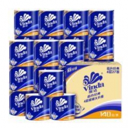 Vinda 维达 蓝色经典系列 有芯卷纸 4层*140g*27卷*4件