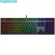 RAPOO 雷柏 V700 合金版 108键 有线机械键盘 黑色 雷柏茶轴 RGB