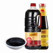 LEE KUM KEE 李锦记 锦珍生抽1.9L +味蚝鲜480g