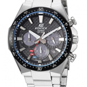 国内1290元！prime会员！Casio 卡西欧 Edifice系列 EQS-800CDB-1AVCF 男士三眼计时太阳能手表  直邮含税到手￥759.2