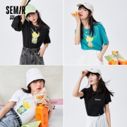 Semir 森马 19020000206 女士纯棉印花T恤 *3件