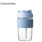 Corning 康宁 两用吸管便携玻璃咖啡杯 460ml