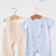 童泰 夏季薄款宝宝纯棉空调服 无袖开档