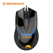 NEWMEN 新贵 N400 有线鼠标 1600DPI 黑色