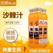 吕梁野山坡 野生沙棘果汁饮料 300mlx8瓶