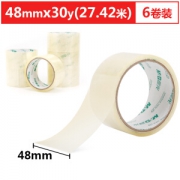 M&G 晨光 透明封箱胶带 48mm*30y( 6卷装