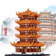 plus会员：哲高 成人高难度拼插钻石颗粒 黄鹤楼 4032颗粒