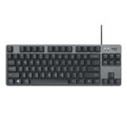 手感出色！logitech 罗技 K835 84键 有线机械键盘 黑色 ttc红轴 无光