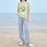 茵曼 1812059HM500 女款时尚印花T恤