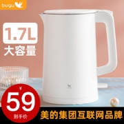 美的 布谷 304不锈钢电热水壶 1850w 1.7L