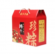 富态熊 嘉兴口味 手工蛋黄 鲜肉粽子 原味粽子礼盒1000g