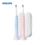 PHILIPS 飞利浦 成人声波电动牙刷智能新品HX6856/12健康护龈型