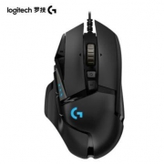 logitech 罗技 G502 HERO 主宰者 有线鼠标 25600DPI 黑色 RGB
