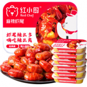 PLUS会员、肉质紧实！RedChef 红小厨 麻辣小龙虾虾尾 252g 30-40尾