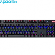 RAPOO 雷柏 V500PRO 多模版 机械键盘 104键 黑轴