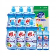 88VIP：雕牌 洗洁精套装 1.02kg*6瓶+220g*2瓶+洗碗布 *3件