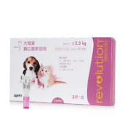 REVOLUTION 大宠爱 驱虫药  2.5kg以下犬猫通用0.25ml 3支/盒