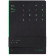 kinbor DTB40084 夜行者系列 电影记录本/影评手账本 黑色 B6/120张