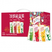 蒙牛 真果粒牛奶饮品（草莓+芦荟+椰果+桃果粒）250g*24   四种口味缤纷礼盒装*3件