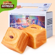 聚划算百亿补贴:Three Squirrels 三只松鼠 魔方吐司 红豆味 6枚 480g/箱