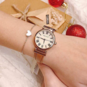 复古优雅！Anne Klein 安妮克莱因 AK/2246CRHY女士时装腕表 到手182.51元