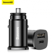 30日0点：BASEUS 倍思 车载充电器 点烟器USB快充