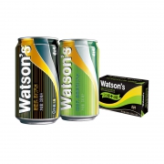 16日0点、88VIP：Watsons 屈臣氏 香草味苏打汽水混合装 330ml*24罐*2件