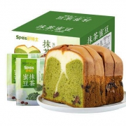 鲜焙士 蜜豆抹茶蛋糕土司 600g