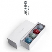南山先生 祥云主人杯茶具  礼盒装  靛青色+鹅黄色+铁锈釉+烟灰釉