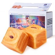 三只松鼠 魔方吐司红豆味 6枚 480g/箱