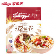 口感丰富！Kellogg's 家乐氏 混合坚果水果燕麦片 600g